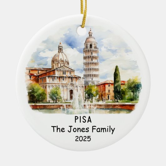 Gepersonaliseerde Philadelphia Ornament, Pennsylva Keramisch Ornament (Voorkant)