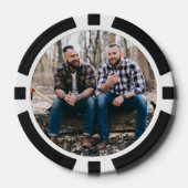 Gepersonaliseerde Photo Black 5000 Value Game Poker Chips (Voorkant)