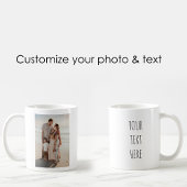 Gepersonaliseerde Photo Cup Custom Text Afbeelding Koffiemok