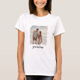 Gepersonaliseerde Photo Cup Custom Text Family Afb T-shirt