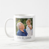 Gepersonaliseerde Photo Cup Custom Text Grandpa Af Koffiemok (Links)