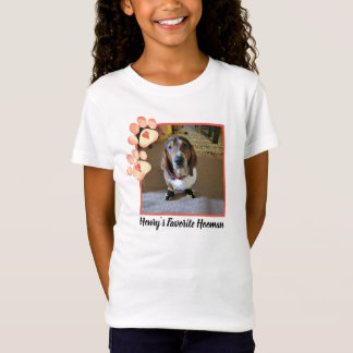 Gepersonaliseerde Photo Dog met Ai Paw prints T-shirt