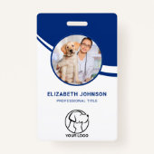 Gepersonaliseerde Photo Employee Bar Code Logo Naa Badge (Voorkant)