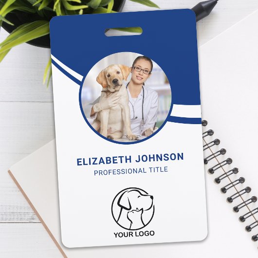 Gepersonaliseerde Photo Employee Bar Code Logo Naa Badge