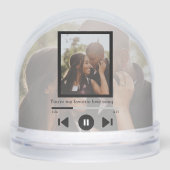Gepersonaliseerde Photo Music Player -DOESNT muzie Sneeuwbol (Voorkant)