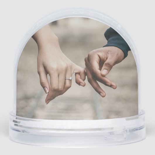 Gepersonaliseerde Photo Music Player -DOESNT muzie Sneeuwbol (Achterkant)