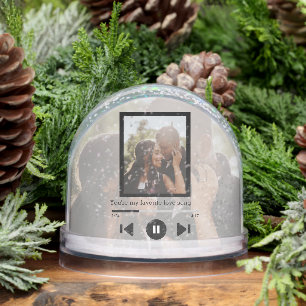 Gepersonaliseerde Photo Music Player -DOESNT muzie Sneeuwbol
