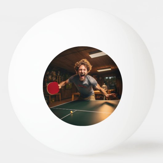 Gepersonaliseerde Photo Sport Gamer Pingpongbal (Achterkant)