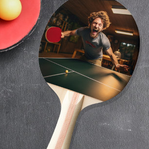Gepersonaliseerde Photo Sport Gamer Tafeltennisbatje