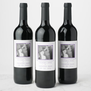 Gepersonaliseerde Photo Wine Label Wijn Etiket