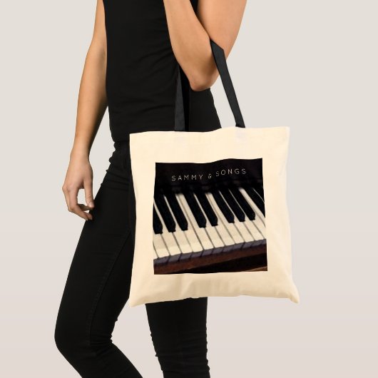 gepersonaliseerde piano-canvas tas (Voorkant (product))