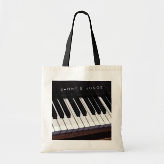 gepersonaliseerde piano-canvas tas (Voorkant)