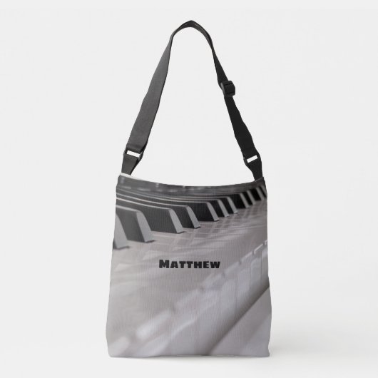 Gepersonaliseerde Piano Canvas tas voor Lessen (Voorkant)