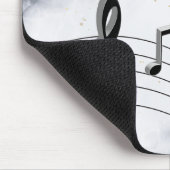 Gepersonaliseerde Piano Keys en Muzieknoten Muismat (Hoek)