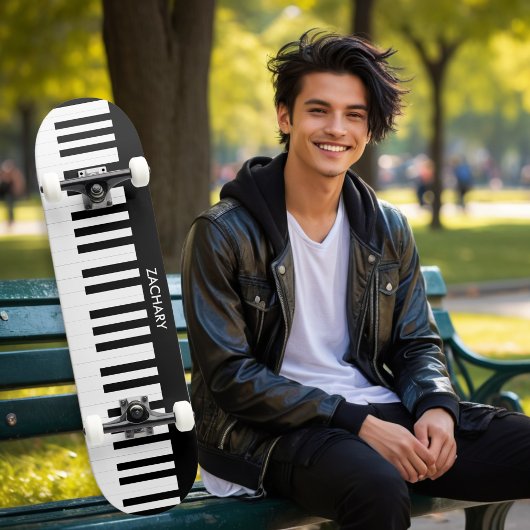 Gepersonaliseerde Piano Keys Muziek Muziekinstrume Persoonlijk Skateboard