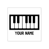 Gepersonaliseerde Piano Keys Muziekinstrument Rubberstempel (Afrduk)