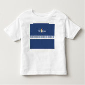 Gepersonaliseerde Piano Keys Muzikaal Toetsenbord  Kinder Shirts (Voorkant)