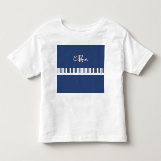 Gepersonaliseerde Piano Keys Muzikaal Toetsenbord  Kinder Shirts (Voorkant)