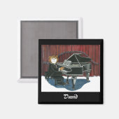 Gepersonaliseerde Piano Magneet (Voorkant / Achterkant)