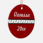 Gepersonaliseerde Piano Music Ornament Gift (Rechts)