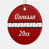 Gepersonaliseerde Piano Music Ornament Gift (Links)