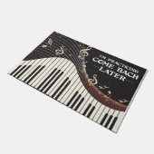 Gepersonaliseerde Piano Player Gift, ik oefen Deurmat (Schuin)
