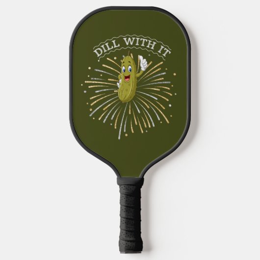 Gepersonaliseerde Pickle Pickleball Paddle w Team (Voorkant)