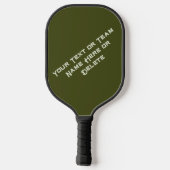 Gepersonaliseerde Pickle Pickleball Paddle w Team (Achterkant)