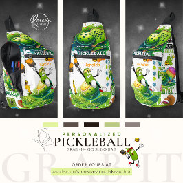 Gepersonaliseerde Pickleball Accessoires Grab-n-Go Sling Bag