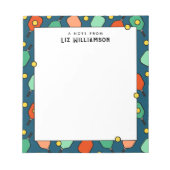 Gepersonaliseerde Pickleball cadeau-ideeën Notitieblok (Voorkant)