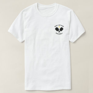 Gepersonaliseerde pickleball club lichte kleur T-s T-shirt
