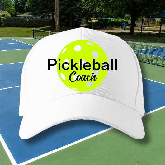 Gepersonaliseerde Pickleball Coach Naam Trucker Pet