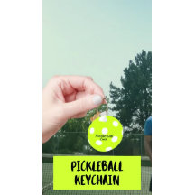 Gepersonaliseerde Pickleball Coach Yellow sleutelh
