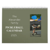 Gepersonaliseerde Pickleball fotokalender Kalender (Hoes)
