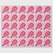 Gepersonaliseerde Pickleball Gift Cadeaupapier (Vlak)