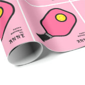 Gepersonaliseerde Pickleball Gift Cadeaupapier (Rol Hoek)