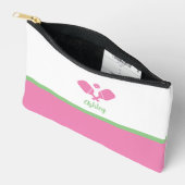 Gepersonaliseerde Pickleball Gift Preppy Pink Gree Etui (Open)