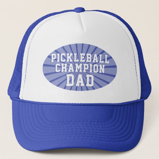 Gepersonaliseerde pickleball kampioen vader trucke trucker pet (Voorkant)