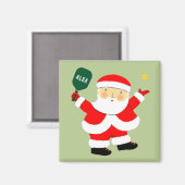 Gepersonaliseerde Pickleball Kerst cadeau-ideeën Magneet (Voorkant / Achterkant)