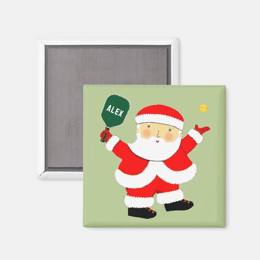Gepersonaliseerde Pickleball Kerst cadeau-ideeën Magneet (Voorkant / Achterkant)