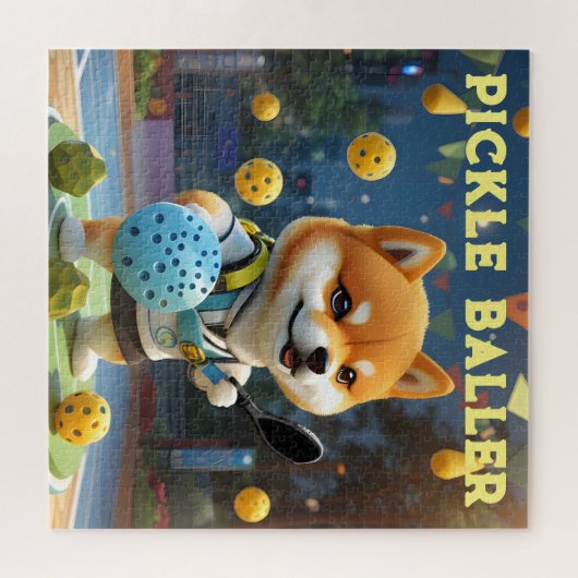 Gepersonaliseerde pickleball lo legpuzzel (Horizontaal)