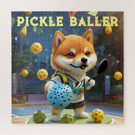 Gepersonaliseerde pickleball lo legpuzzel (Verticaal)