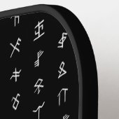 Gepersonaliseerde Pickleball Paddle met Runen (Links Detail)