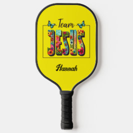 Gepersonaliseerde Pickleball Paddle - Team Jesus o