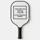 Gepersonaliseerde Pickleball Paddles, Paddle (Achterkant)