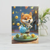 Gepersonaliseerde Pickleball Pickle Baller Kaart (Staand voorkant)