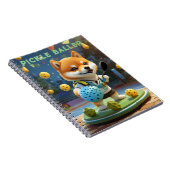 Gepersonaliseerde Pickleball Pickle Baller Notitieboek (Rechterzijde)