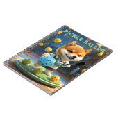 Gepersonaliseerde Pickleball Pickle Baller Notitieboek (Linkerzijde)