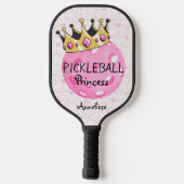 Gepersonaliseerde Pickleball Princess Crown Design Paddle (Achterkant)