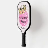 Gepersonaliseerde Pickleball Princess Crown Design Paddle (Links)